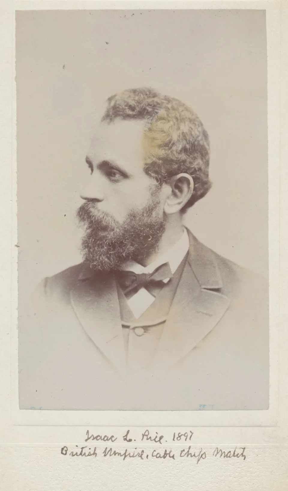 Πορτρέτο του Isaac Leopold Rice σε φωτογραφία του 1897
